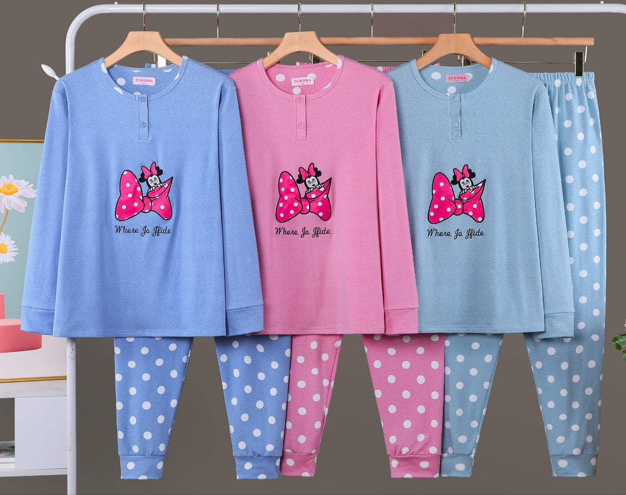Pijama Invierno Con Felpa Largo LICRA 5030#