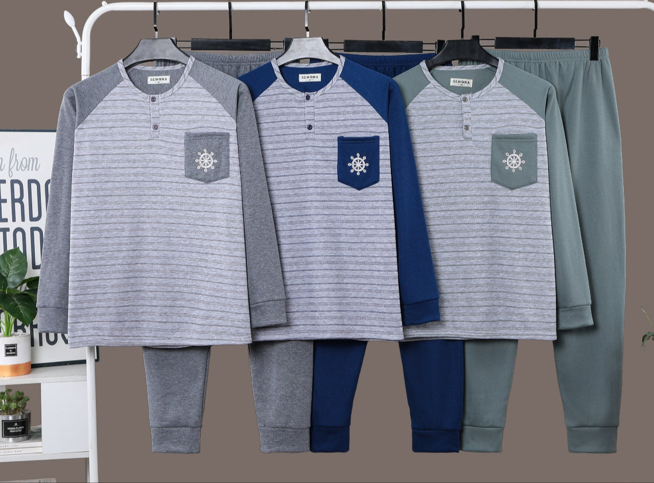 Pijama Hombre con Felpa 15 PCS 5041#