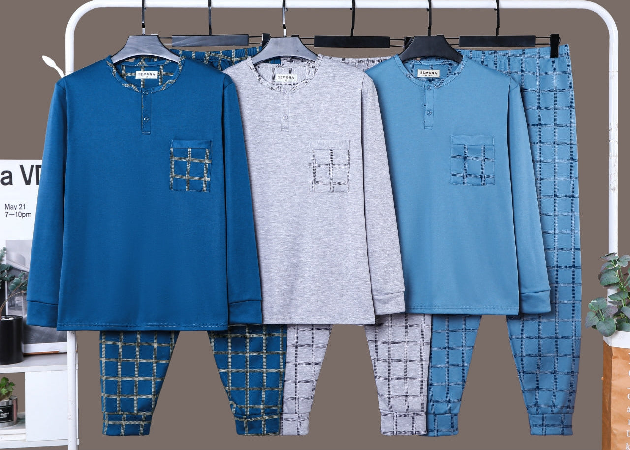 Pijama Hombre con Felpa 15PCS 5043#