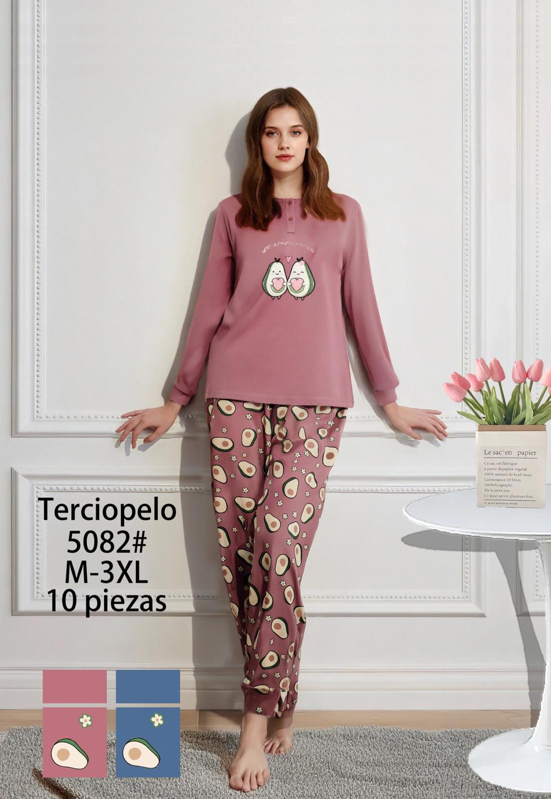 Pijama Mujer Terciopelo 10PCS 5082#