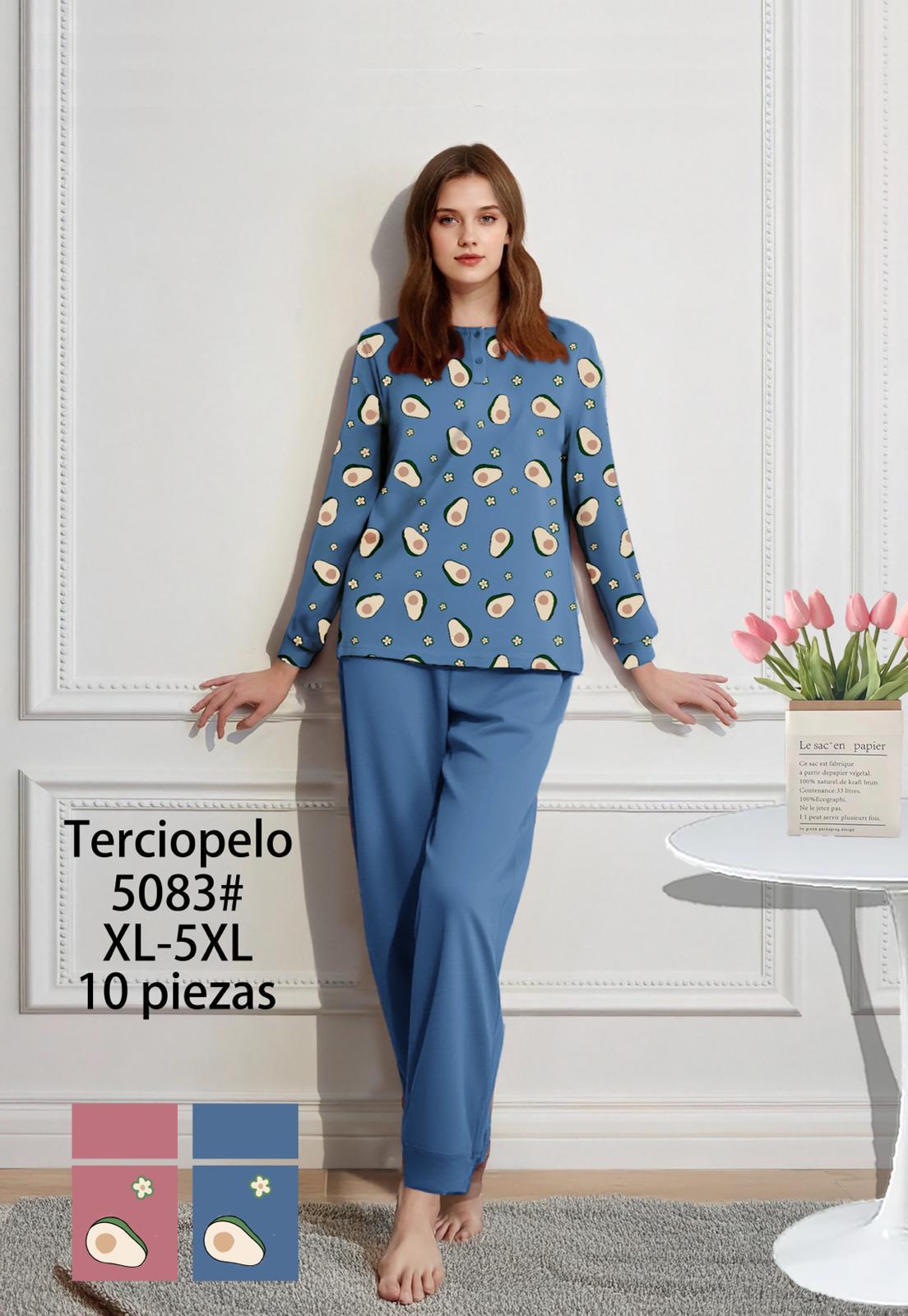 Pijama Mujer Terciopelo TALLA ESPECIAL 10PCS 5083#