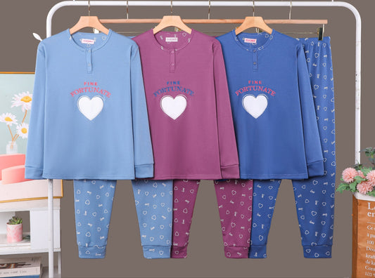 Pijama Invierno Con Felpa Largo TALLA ESPECIAL 5012#