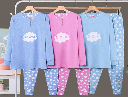 Pijama Invierno Con Felpa Largo LICRA 5031#
