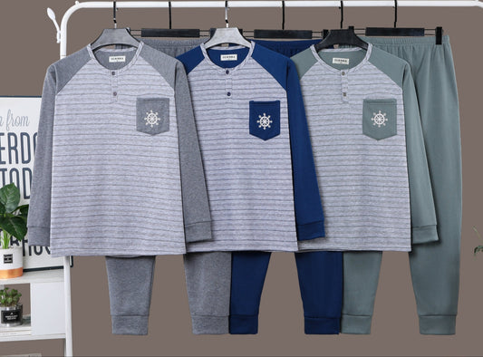 Pijama Hombre con Felpa 15 PCS 5041#