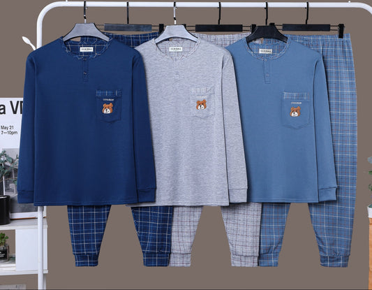 Pijama Hombre con Felpa 15PCS 5042#