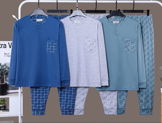 Pijama Hombre con Felpa 15PCS 5044#