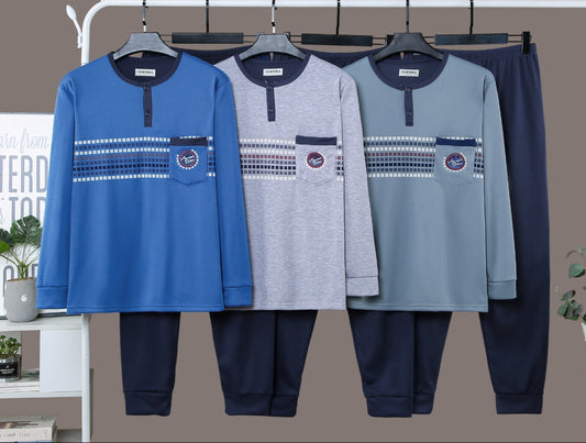 Pijama Hombre con Felpa 15PCS 5047#