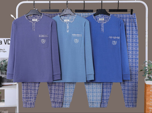 Pijama Hombre con Felpa LICRA 15PCS 5073#