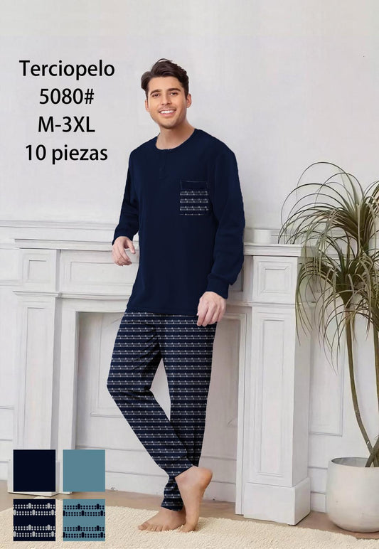 Pijama Hombre Terciopelo 10PCS 5080#