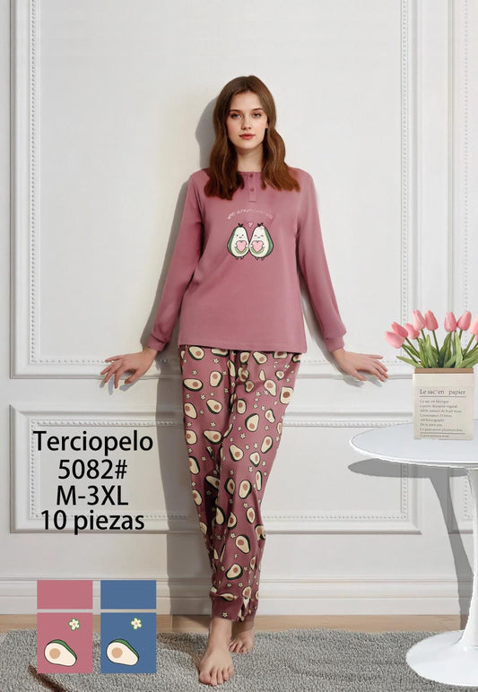 Pijama Mujer Terciopelo 10PCS 5082#