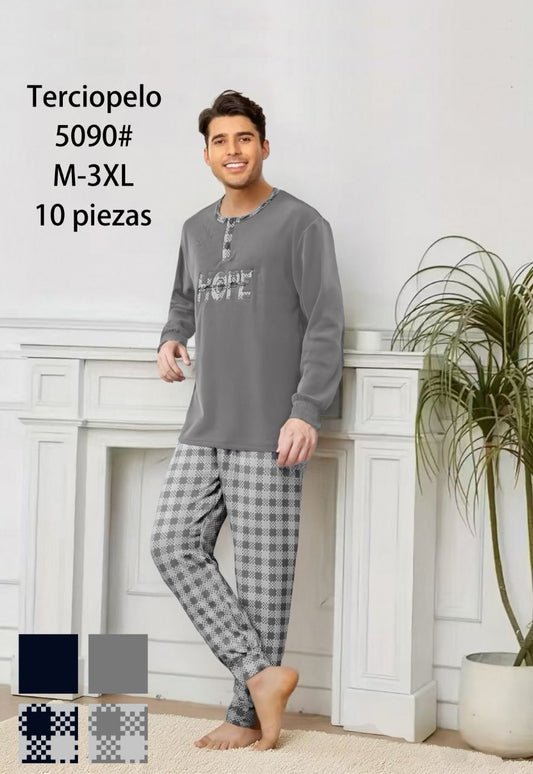 Pijama Hombre Terciopelo 10PCS 5090#