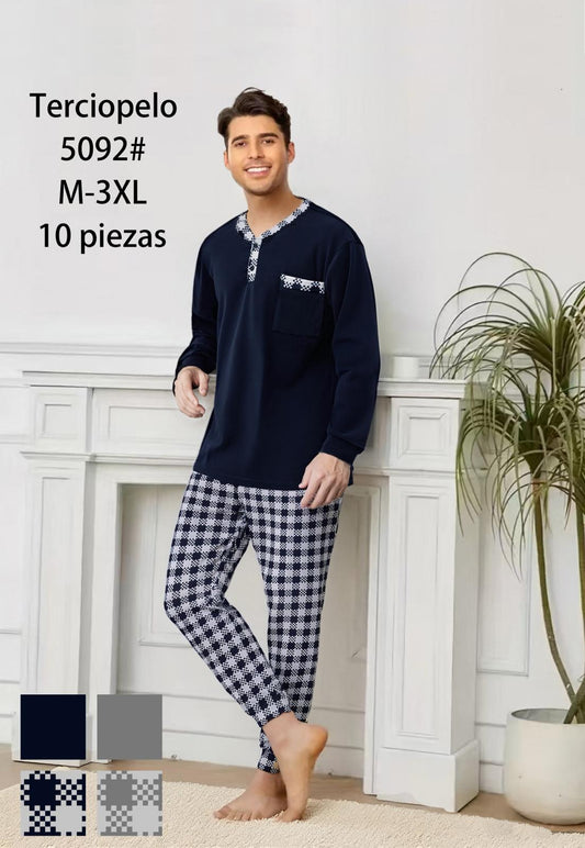 Pijama Hombre Terciopelo 10PCS 5092#