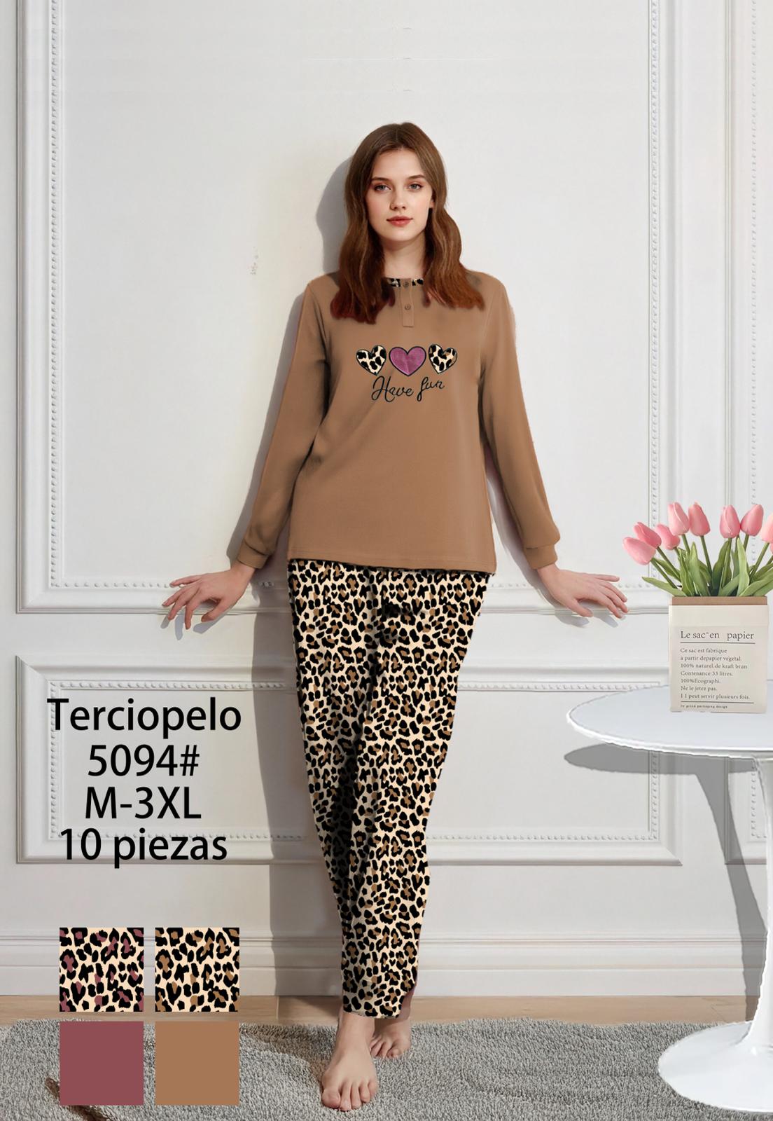 Pijama Mujer Terciopelo 10PCS 5094#