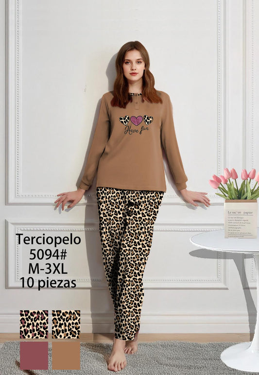 Pijama Mujer Terciopelo 10PCS 5094#