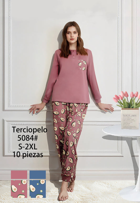 Pijama Mujer Terciopelo 10PCS 5084#
